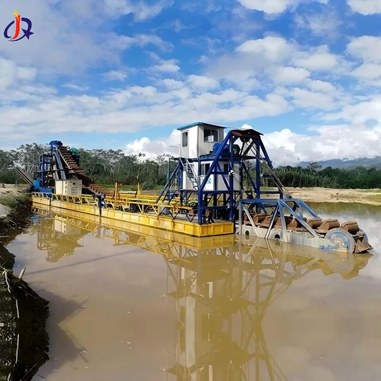 Sand Gold Dredger ສໍາລັບຂຸດຄົ້ນບໍ່ແຮ່ຄໍາແລະລ້າງນ້ໍາ